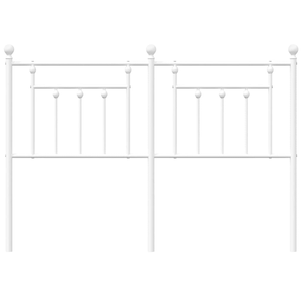 Elegant White Metal Headboard - 150 cm for Stylish Bedroom Décor