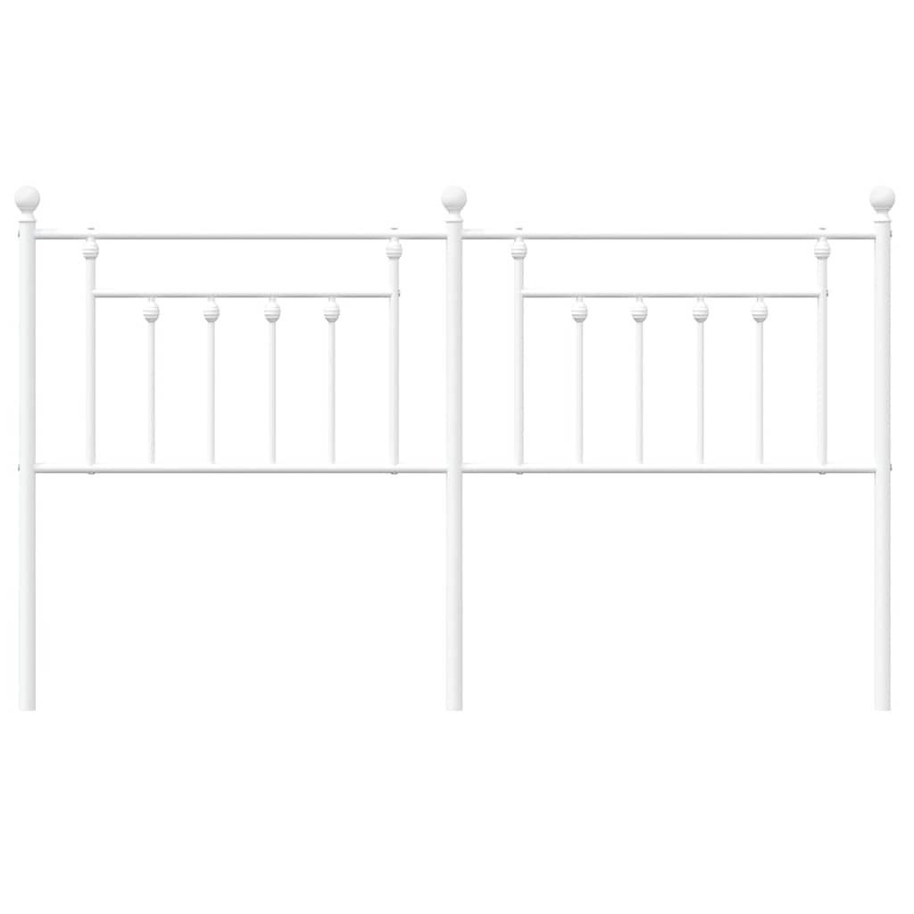 White Metal Headboard 180 cm – Stylish & Durable Bedroom Essential