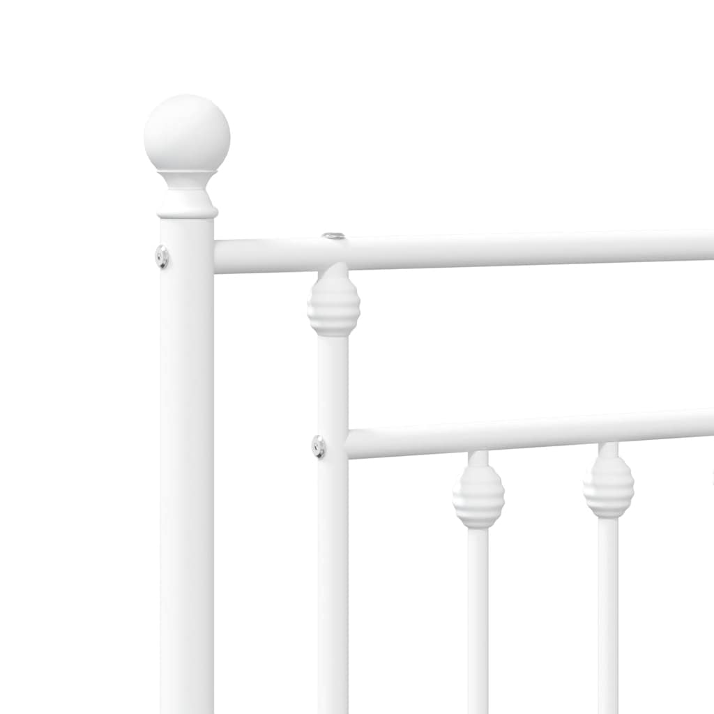 White Metal Headboard 180 cm – Stylish & Durable Bedroom Essential