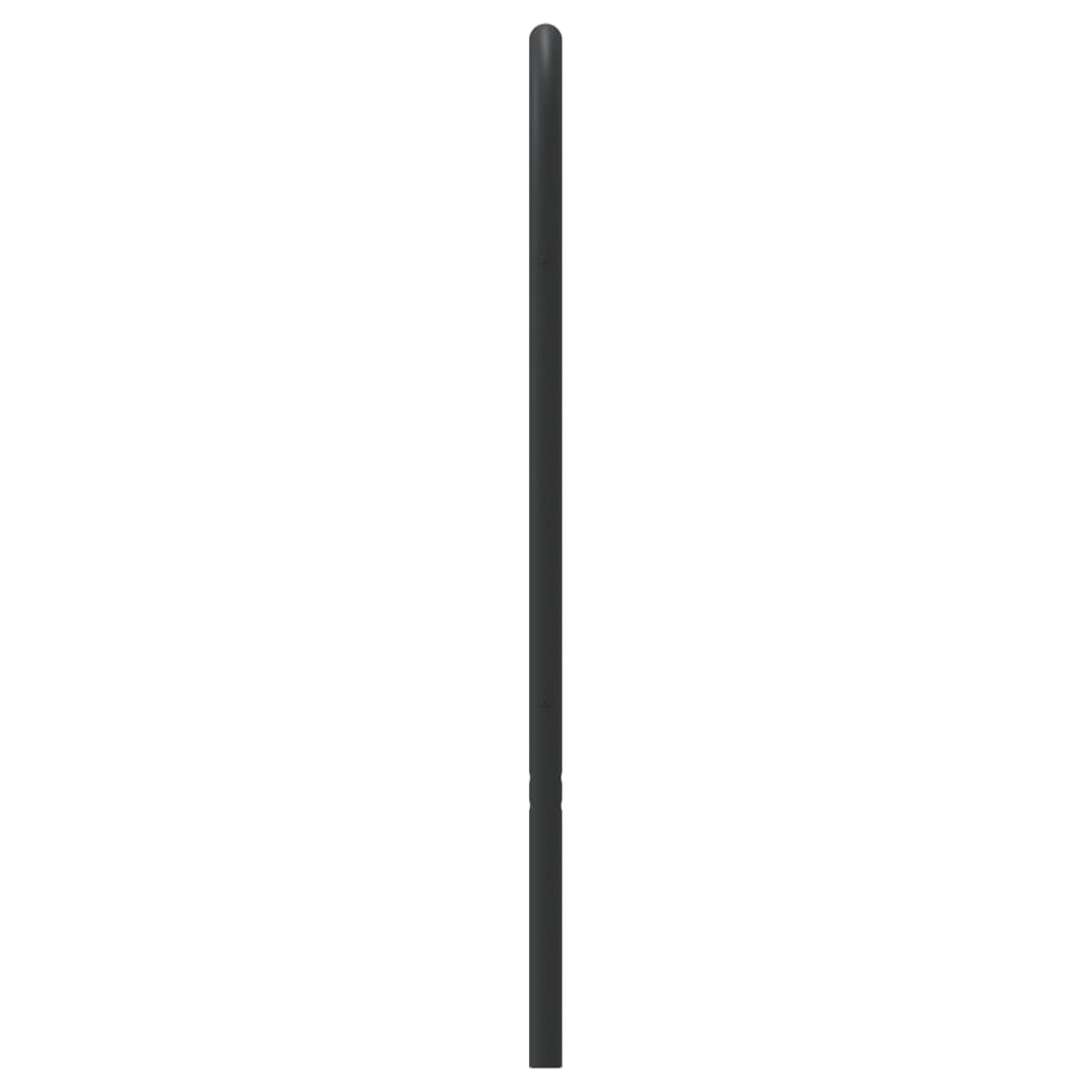 Metal Headboard Black 160 cm