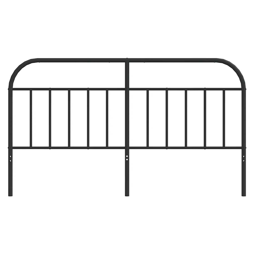 Elegant Black Metal Headboard 180 cm - Contemporary Bedroom Decor