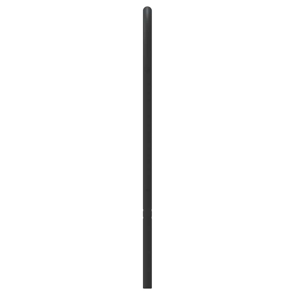 Elegant Black Metal Headboard 180 cm - Contemporary Bedroom Decor