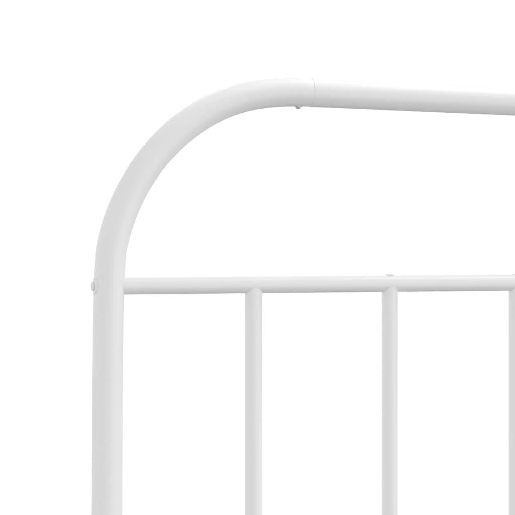 White Metal Headboard - Elegant 90 cm Design for Stylish Bedrooms