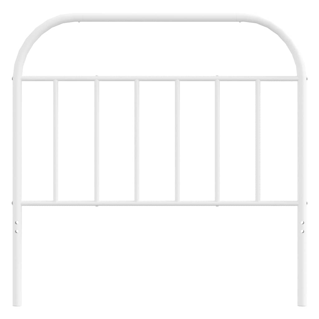 Elegant White Metal Headboard – 100 cm Stylish Bedroom Decor