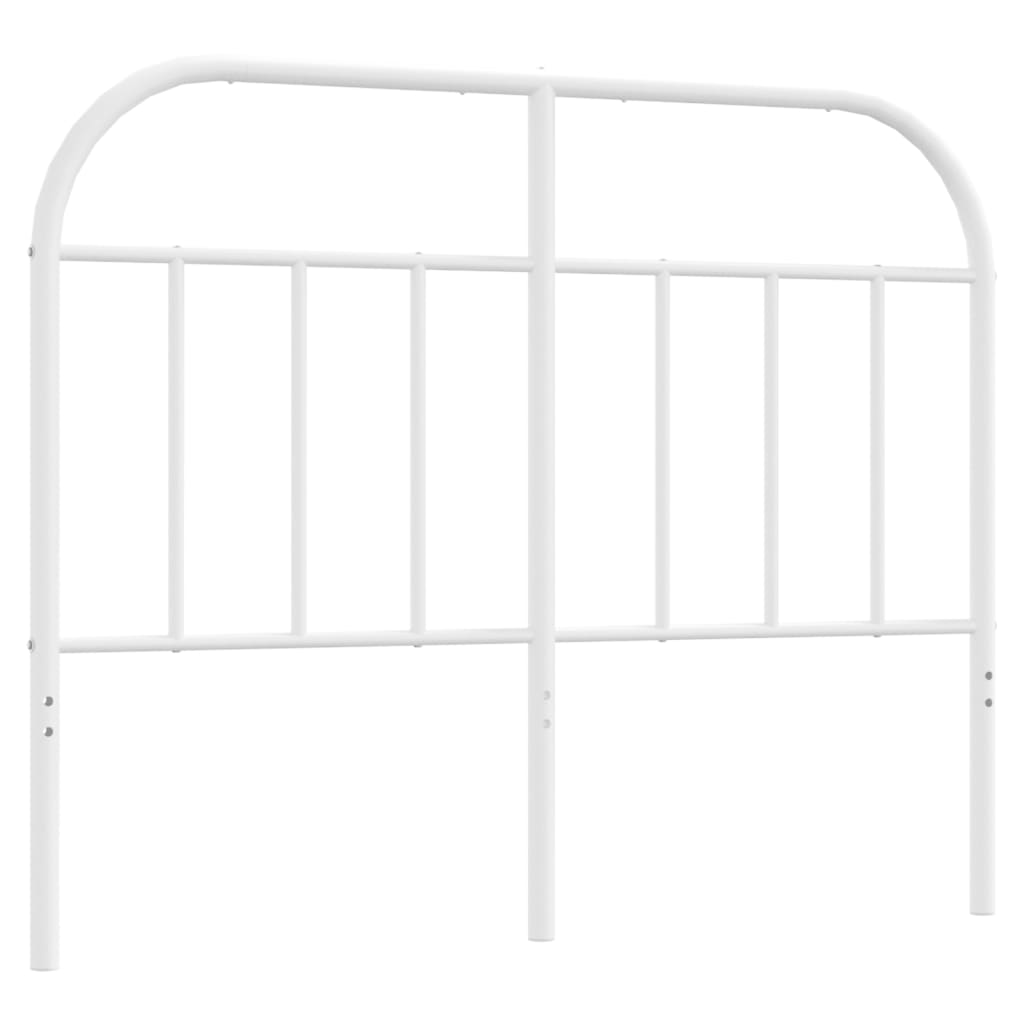 Elegant White Metal Headboard 120cm | Stylish Bedroom Upgrade