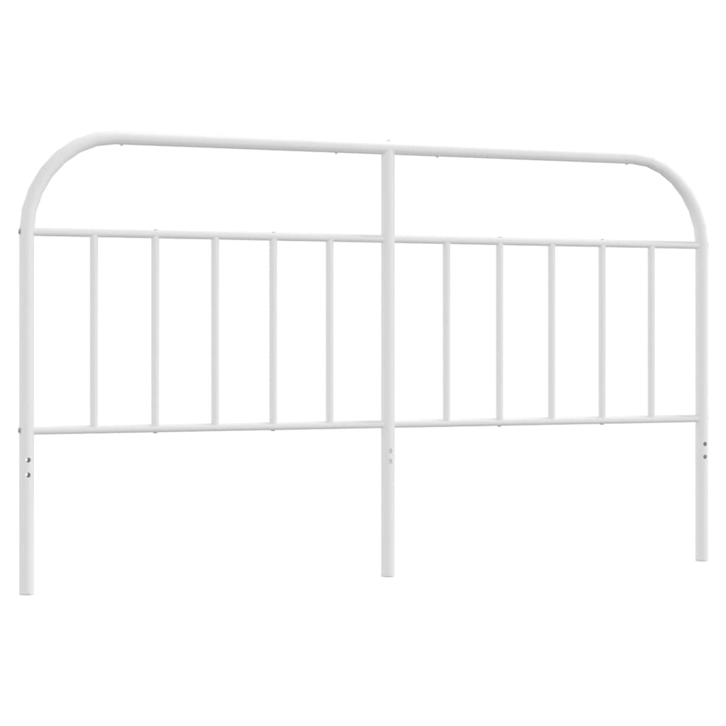 Elegant White Metal Headboard - 180 cm Modern Design