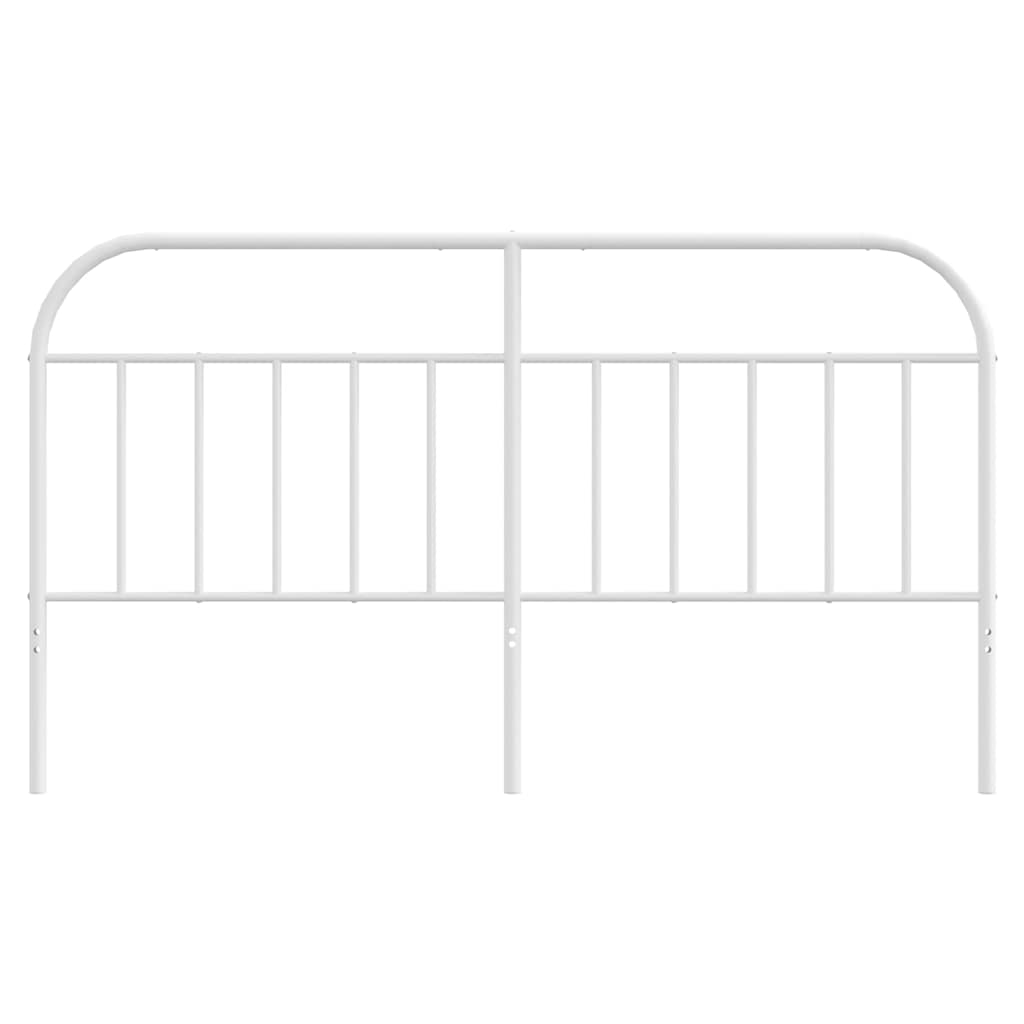 Elegant White Metal Headboard - 180 cm Modern Design
