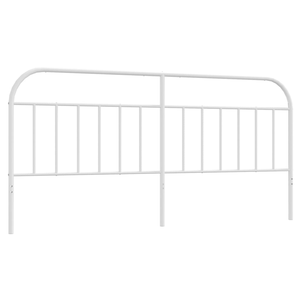 Elegant White Metal Headboard - 200 cm for Stylish Bedrooms