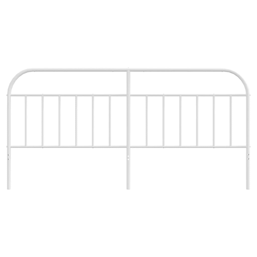 Elegant White Metal Headboard - 200 cm for Stylish Bedrooms