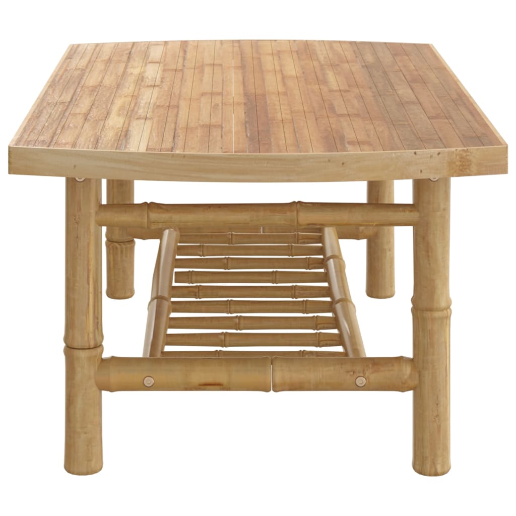 Bamboo Garden Coffee Table 90x55x37 cm – Natural Outdoor Elegance
