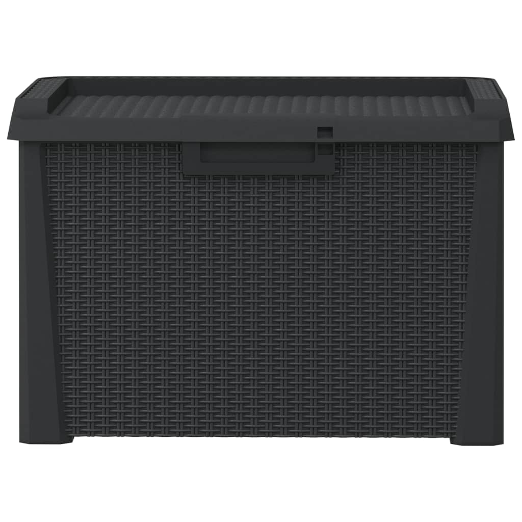 Anthracite Garden Storage Box 125L PP - Durable Outdoor Organizer
