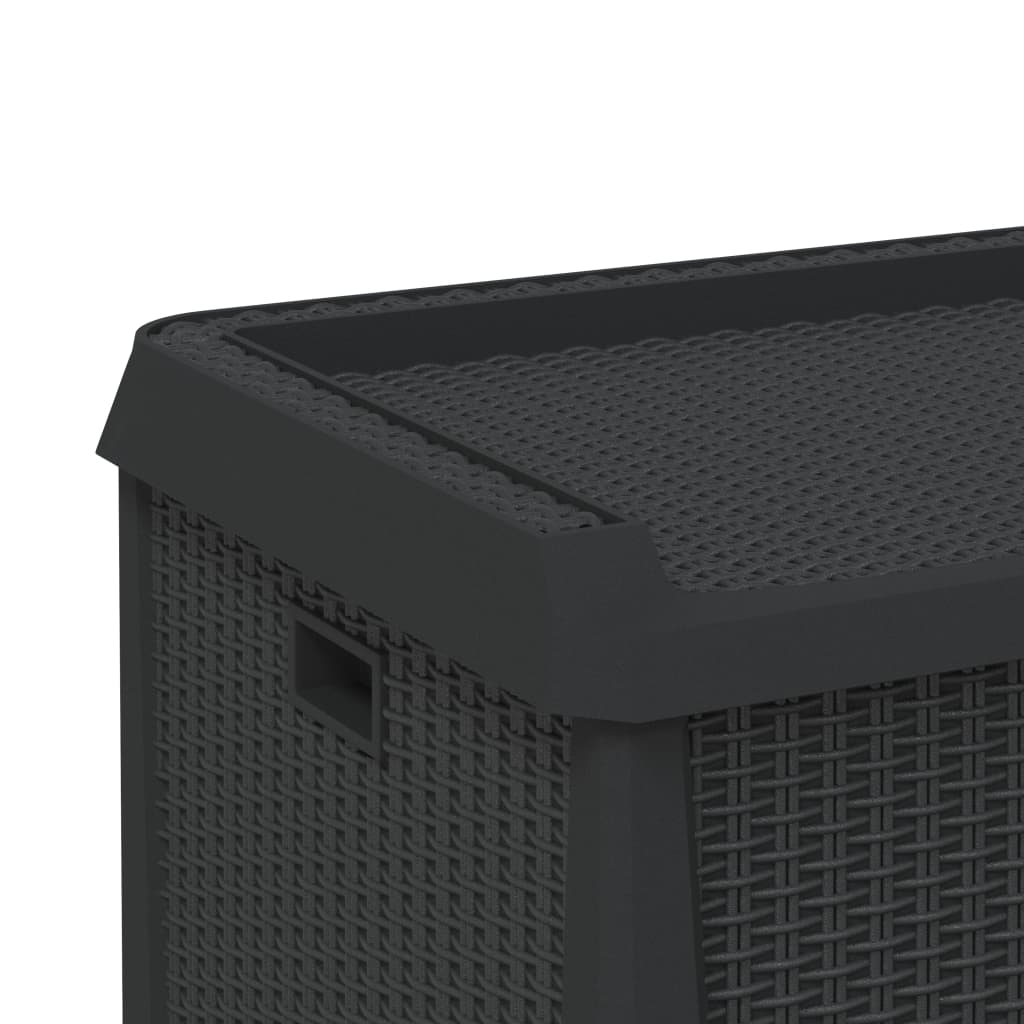 Anthracite Garden Storage Box 125L PP - Durable Outdoor Organizer