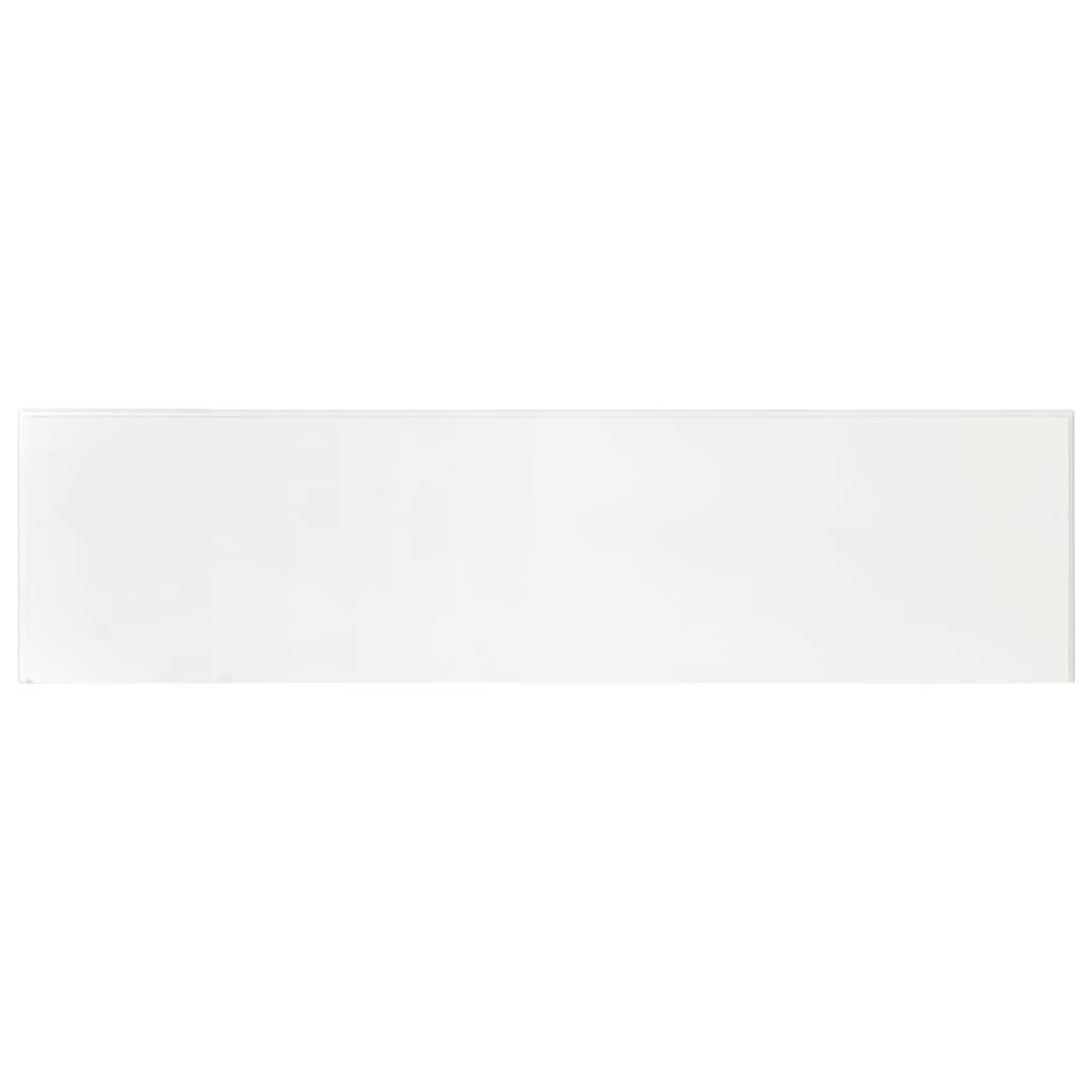 Sleek White Console Table - 110x30x76cm Engineered Wood