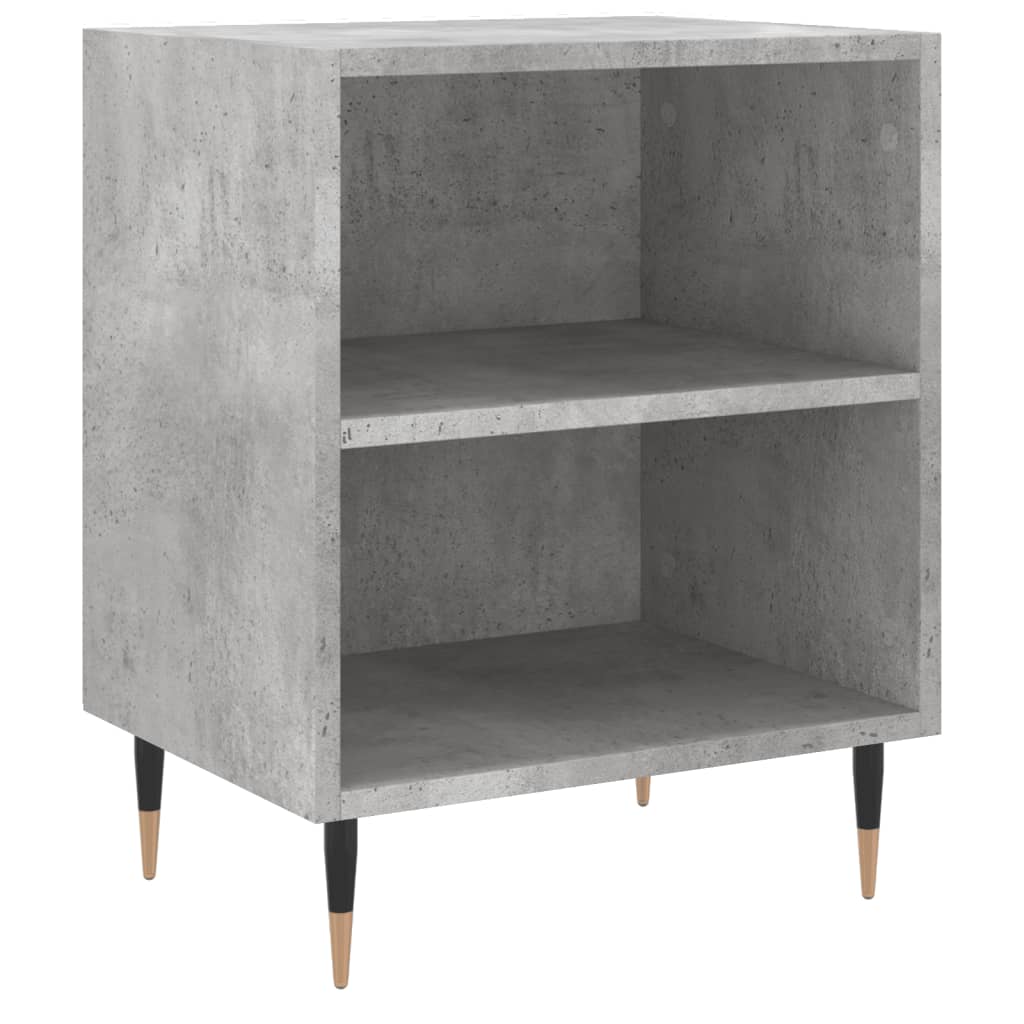 Concrete Grey Bedside Cabinets, 2 Pcs, 40x30x50 cm, Engineered Wood
