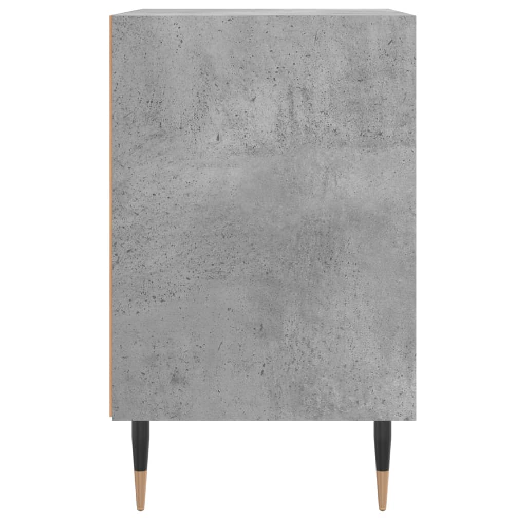 Concrete Grey Bedside Cabinets, 2 Pcs, 40x30x50 cm, Engineered Wood