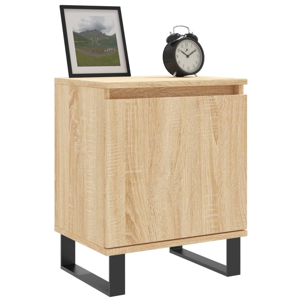 Sonoma Oak Bedside Cabinets 2 Pcs - 40x30x50 cm Engineered Wood