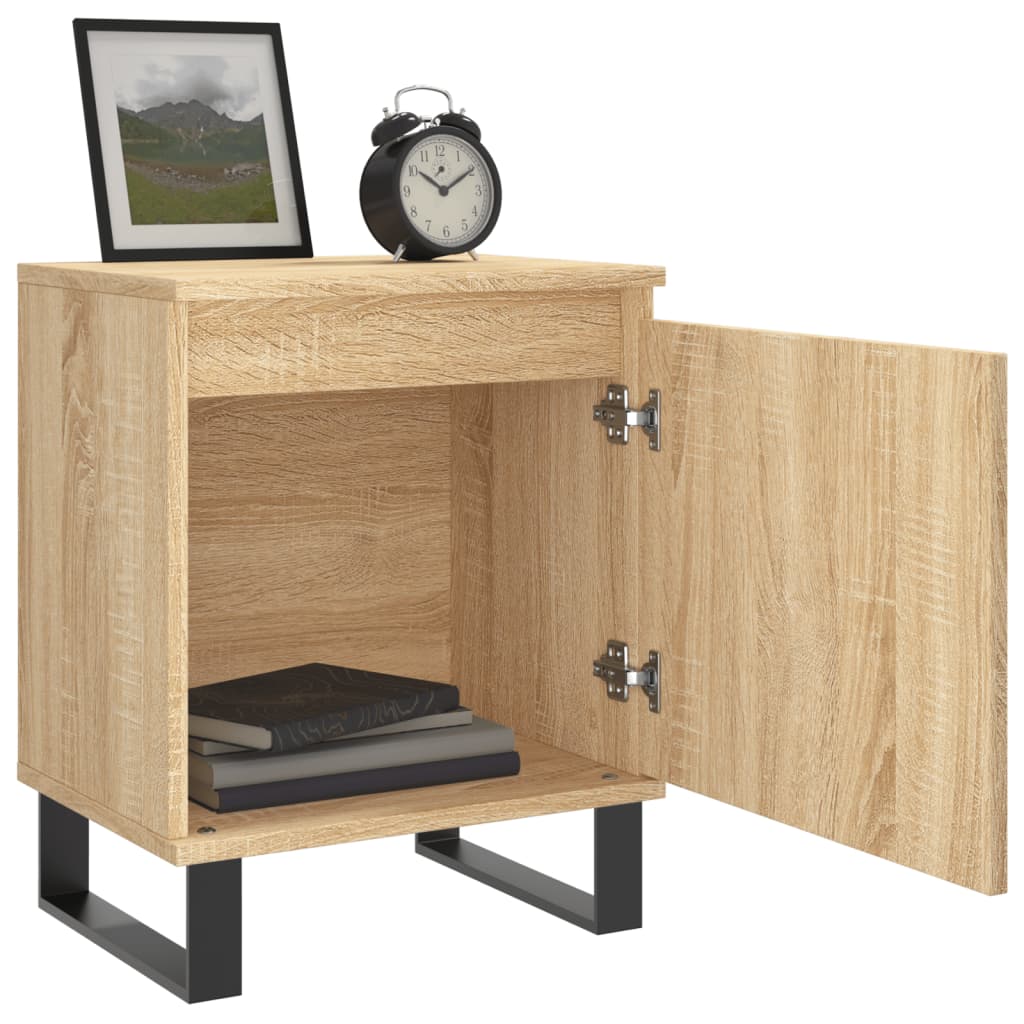 Sonoma Oak Bedside Cabinets 2 Pcs - 40x30x50 cm Engineered Wood