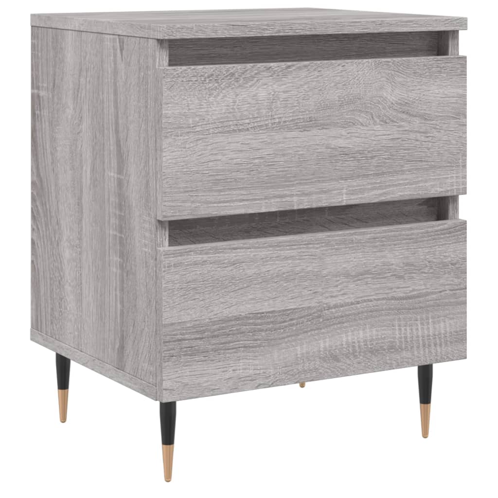 Grey Sonoma Bedside Cabinet 40x35x50 cm - Engineered Wood