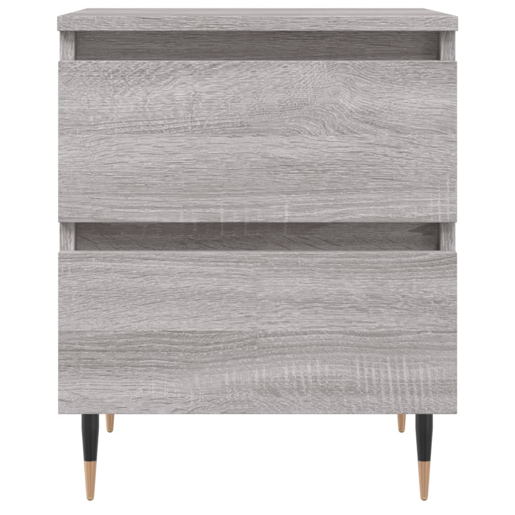 Grey Sonoma Bedside Cabinet 40x35x50 cm - Engineered Wood
