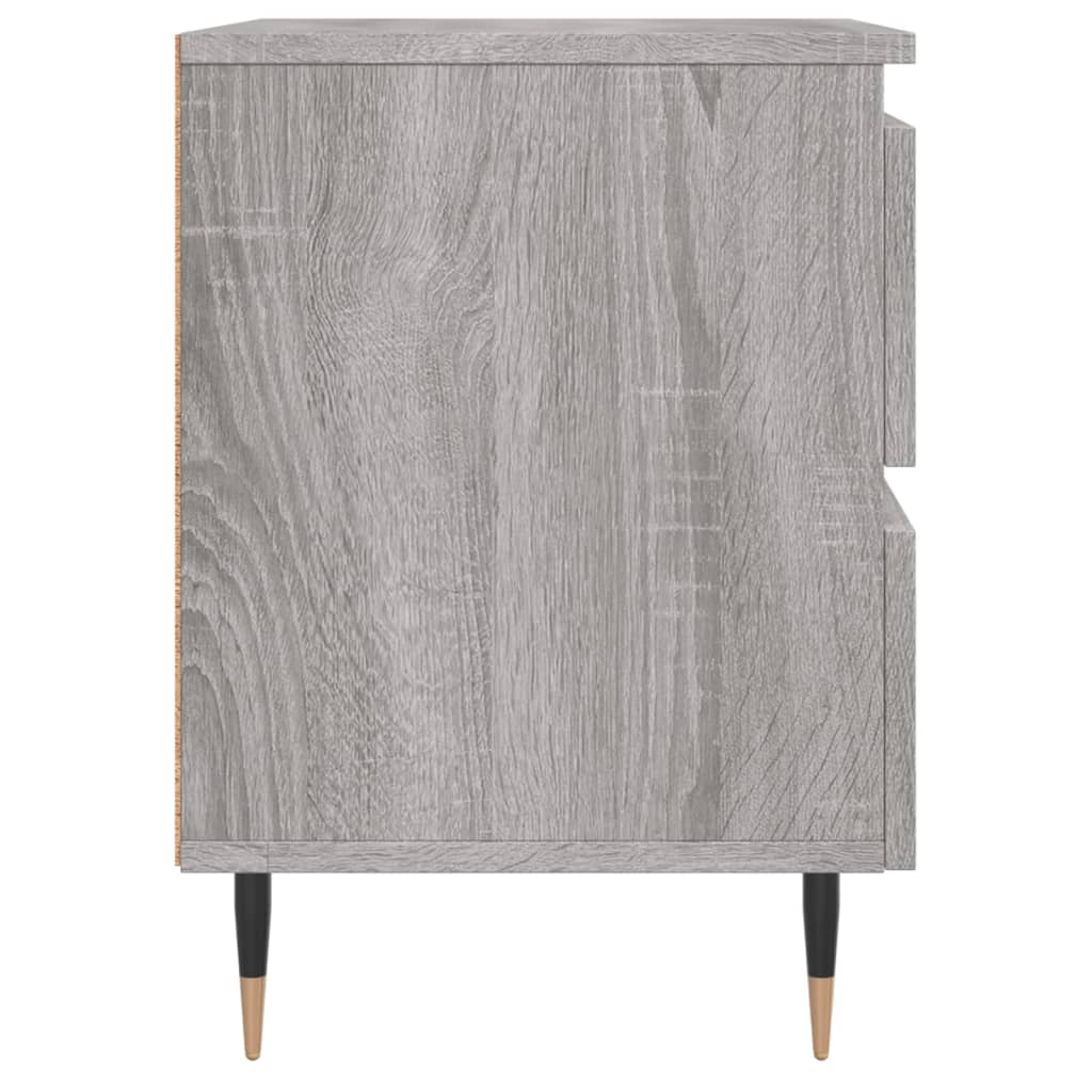 Grey Sonoma Bedside Cabinet 40x35x50 cm - Engineered Wood