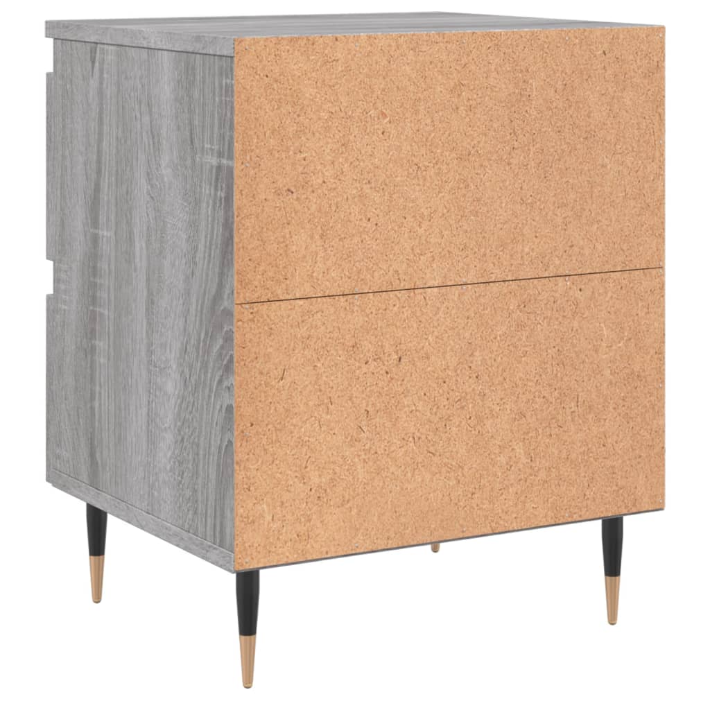 Grey Sonoma Bedside Cabinet 40x35x50 cm - Engineered Wood