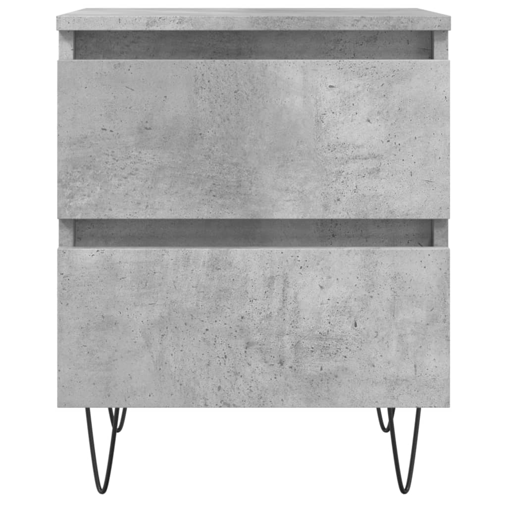 Concrete Grey Bedside Cabinet, 40x35x50 cm, Engineered Wood