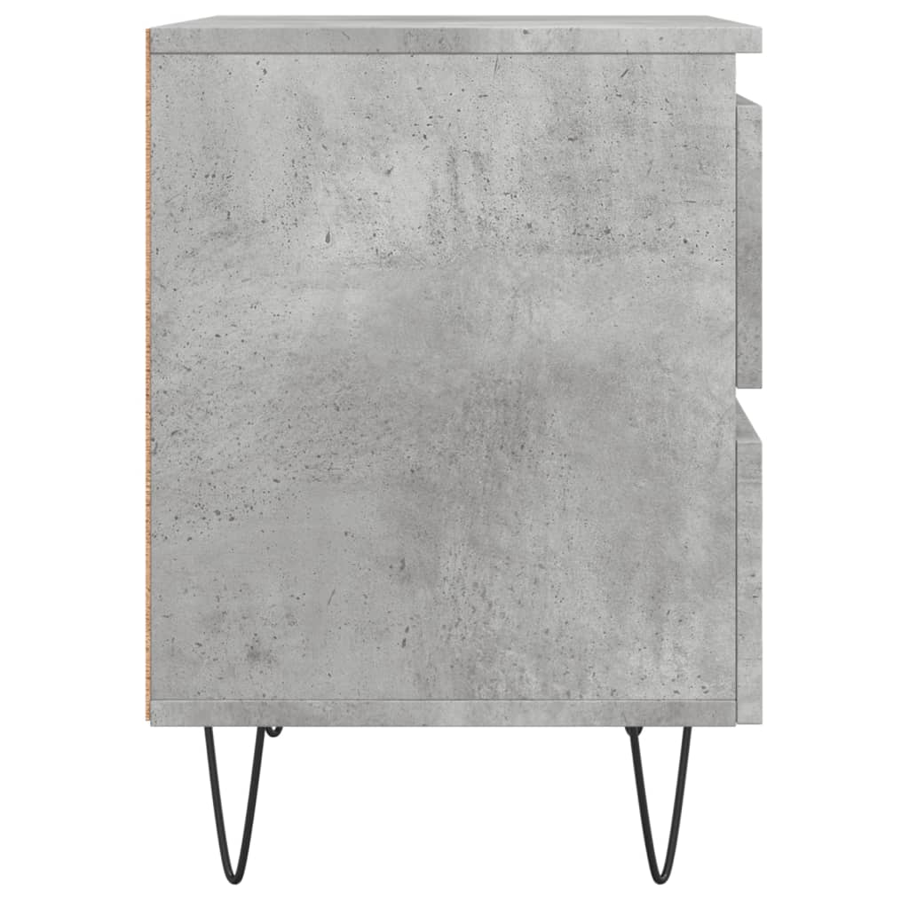 Concrete Grey Bedside Cabinet, 40x35x50 cm, Engineered Wood