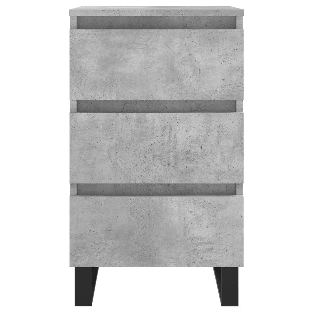 Concrete Grey Bedside Cabinets 2pcs, Engineered Wood, 40x35x69 cm