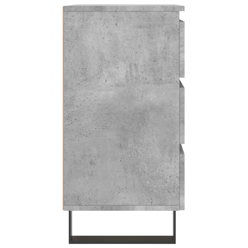 Concrete Grey Bedside Cabinets 2pcs, Engineered Wood, 40x35x69 cm
