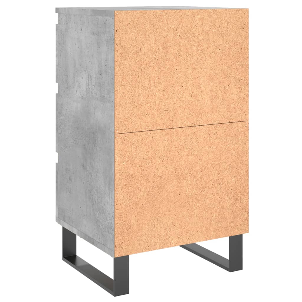 Concrete Grey Bedside Cabinets 2pcs, Engineered Wood, 40x35x69 cm