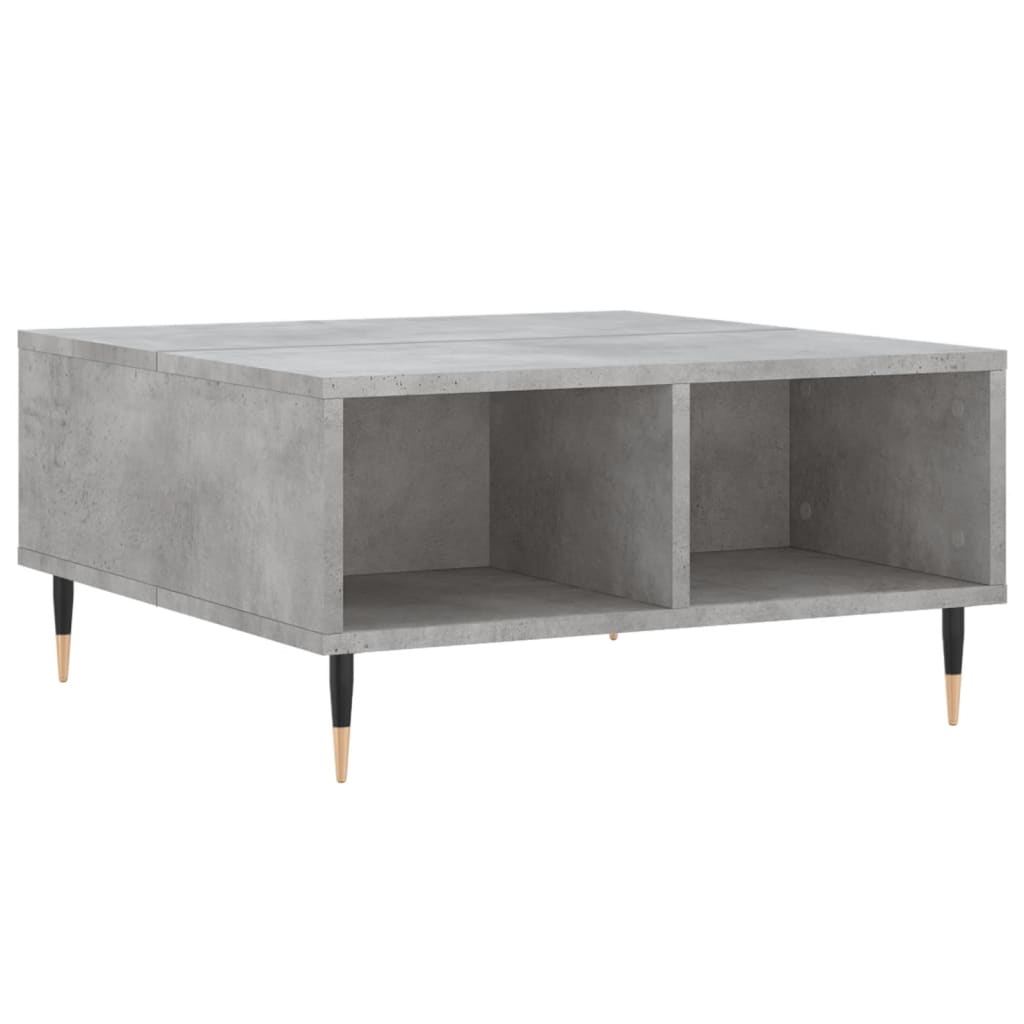 Coffee Table Concrete Grey 60x60x30 cm Engineered Wood
