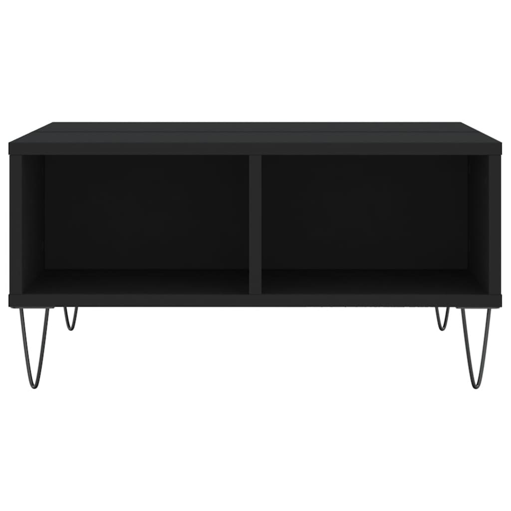 Coffee Table Black 60x60x30 cm Engineered Wood