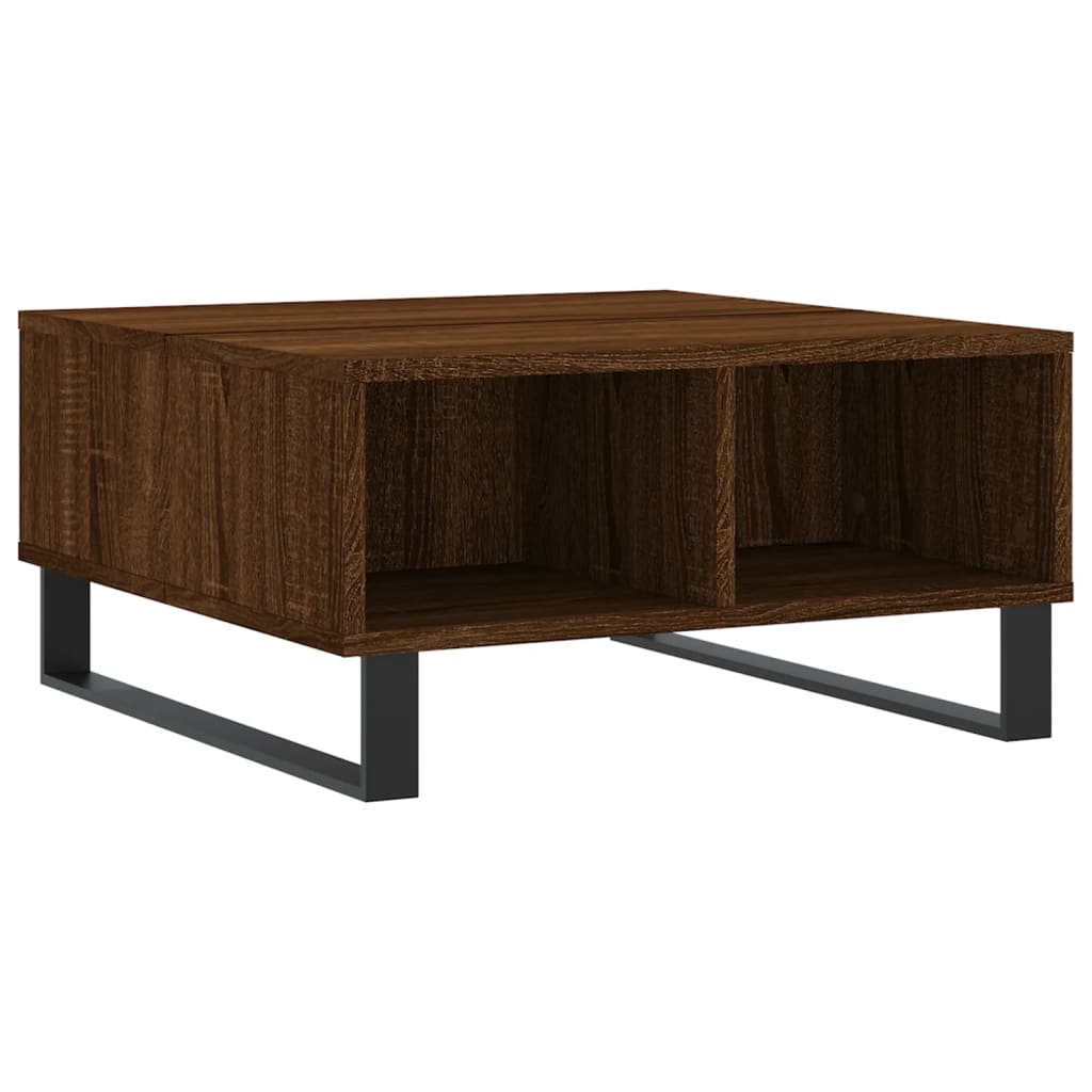 Coffee Table Brown Oak 60x60x30 cm Engineered Wood