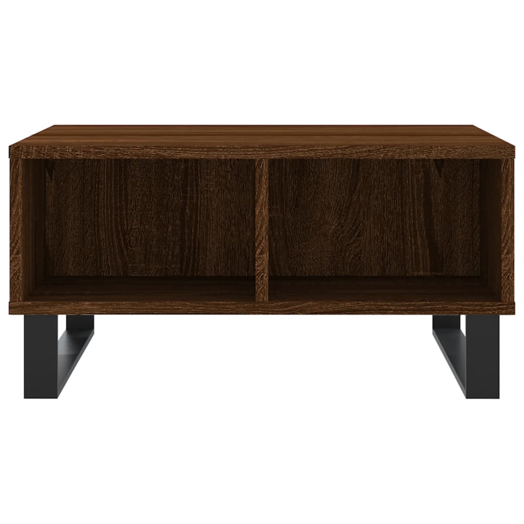Coffee Table Brown Oak 60x60x30 cm Engineered Wood