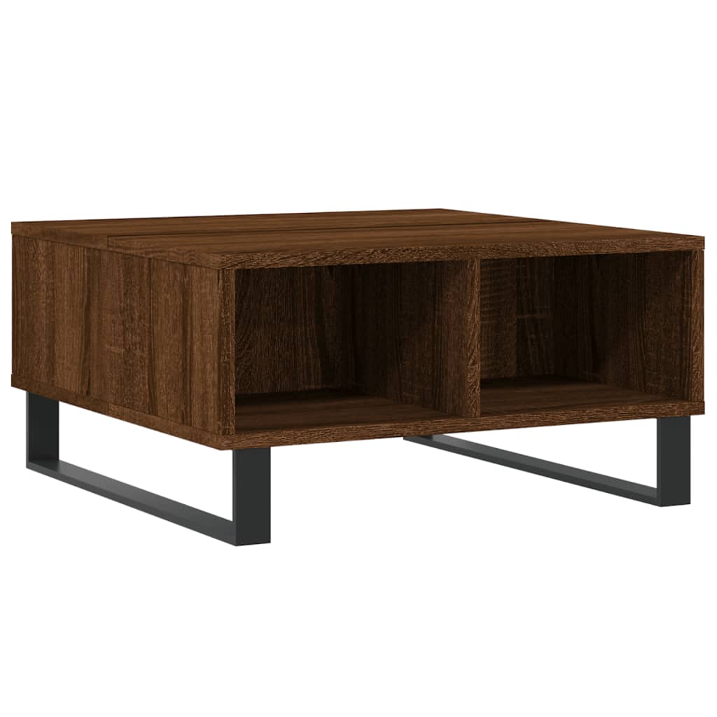 Coffee Table Brown Oak 60x60x30 cm Engineered Wood
