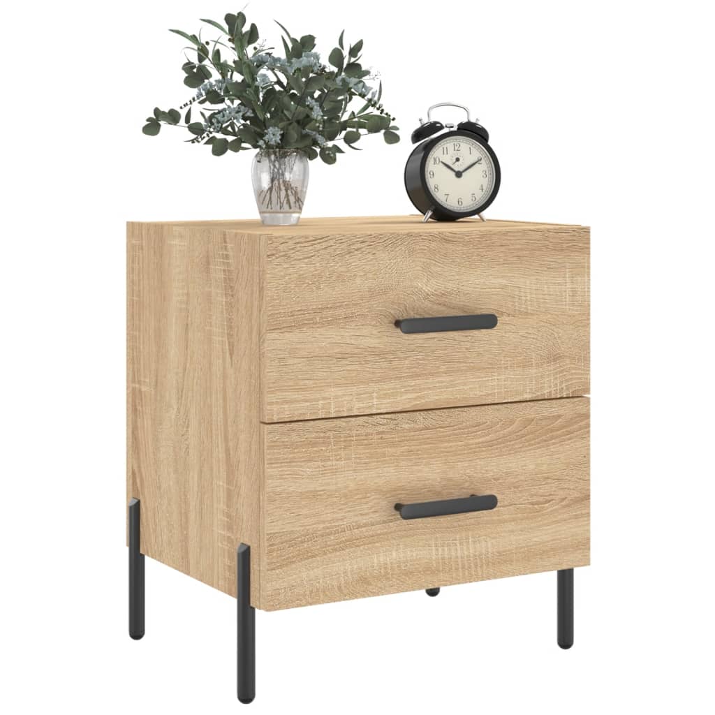 Sonoma Oak Bedside Cabinets 2 pcs - Engineered Wood 40x35x47.5 cm