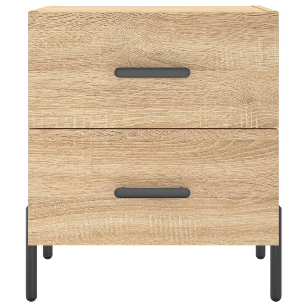 Sonoma Oak Bedside Cabinets 2 pcs - Engineered Wood 40x35x47.5 cm