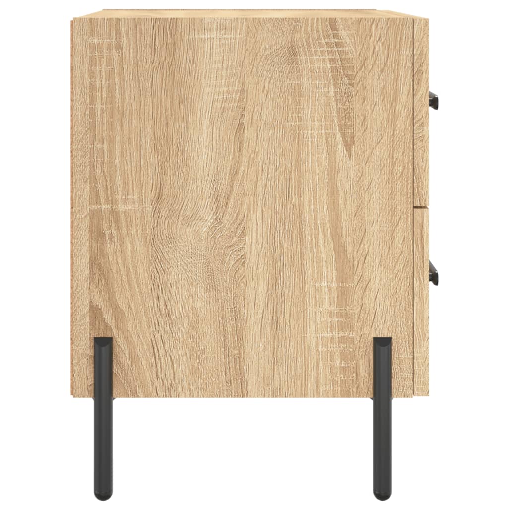 Sonoma Oak Bedside Cabinets 2 pcs - Engineered Wood 40x35x47.5 cm