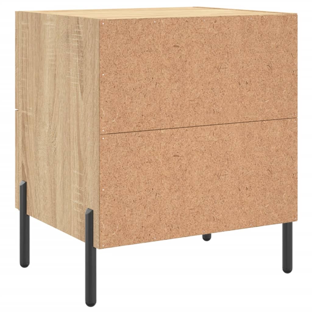 Sonoma Oak Bedside Cabinets 2 pcs - Engineered Wood 40x35x47.5 cm