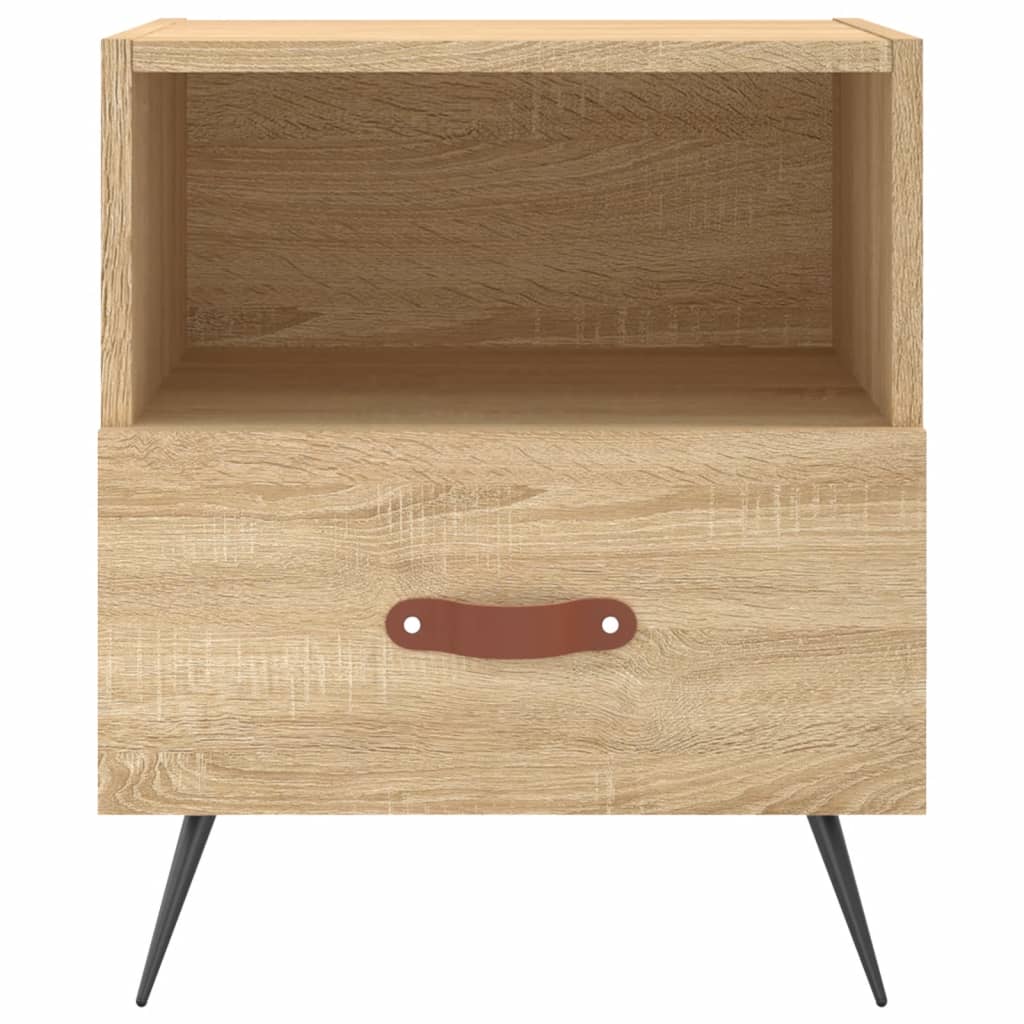 Sonoma Oak Bedside Cabinets 2pcs, 40x35x47.5cm, Engineered Wood