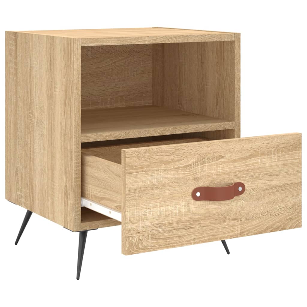 Sonoma Oak Bedside Cabinets 2pcs, 40x35x47.5cm, Engineered Wood
