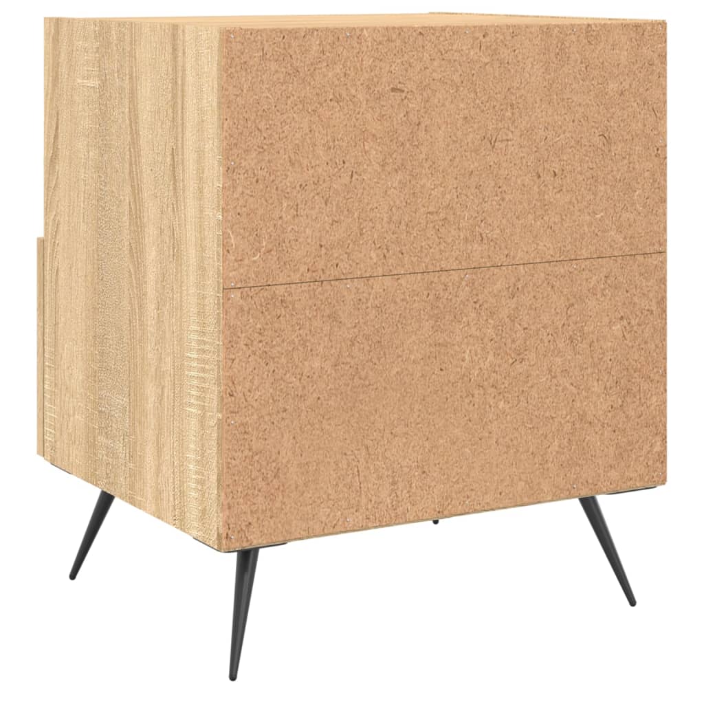 Sonoma Oak Bedside Cabinets 2pcs, 40x35x47.5cm, Engineered Wood