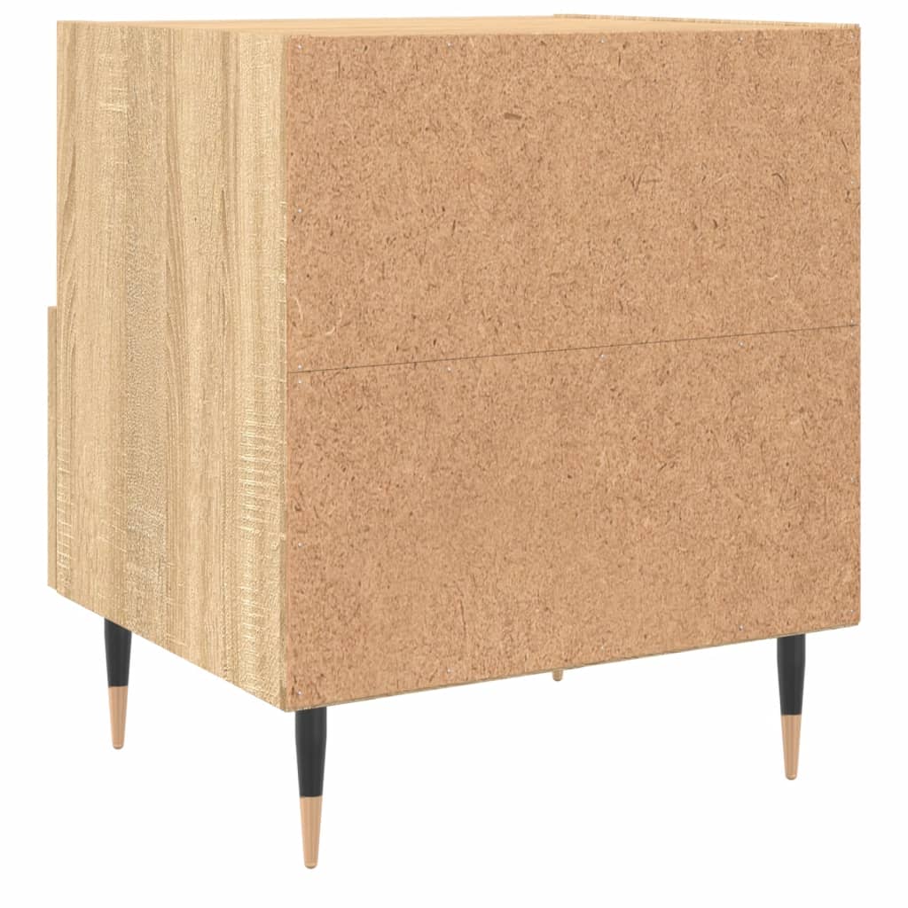 Set of 2 Sonoma Oak Bedside Cabinets 40x35x47.5 cm - Engineered Wood