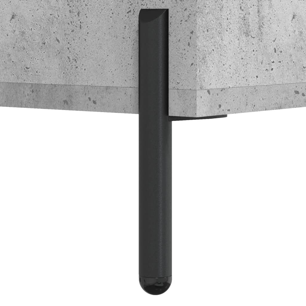 Concrete Grey Bedside Cabinets 2 pcs | Engineered Wood, 40x35x47.5 cm