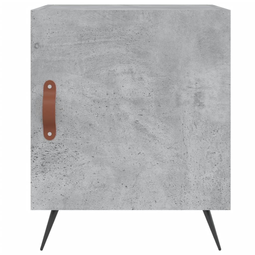 Concrete Grey Bedside Cabinet 40x40x50 cm - Engineered Wood