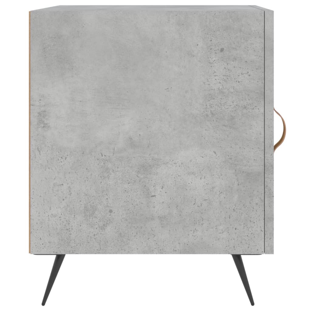 Concrete Grey Bedside Cabinet 40x40x50 cm - Engineered Wood