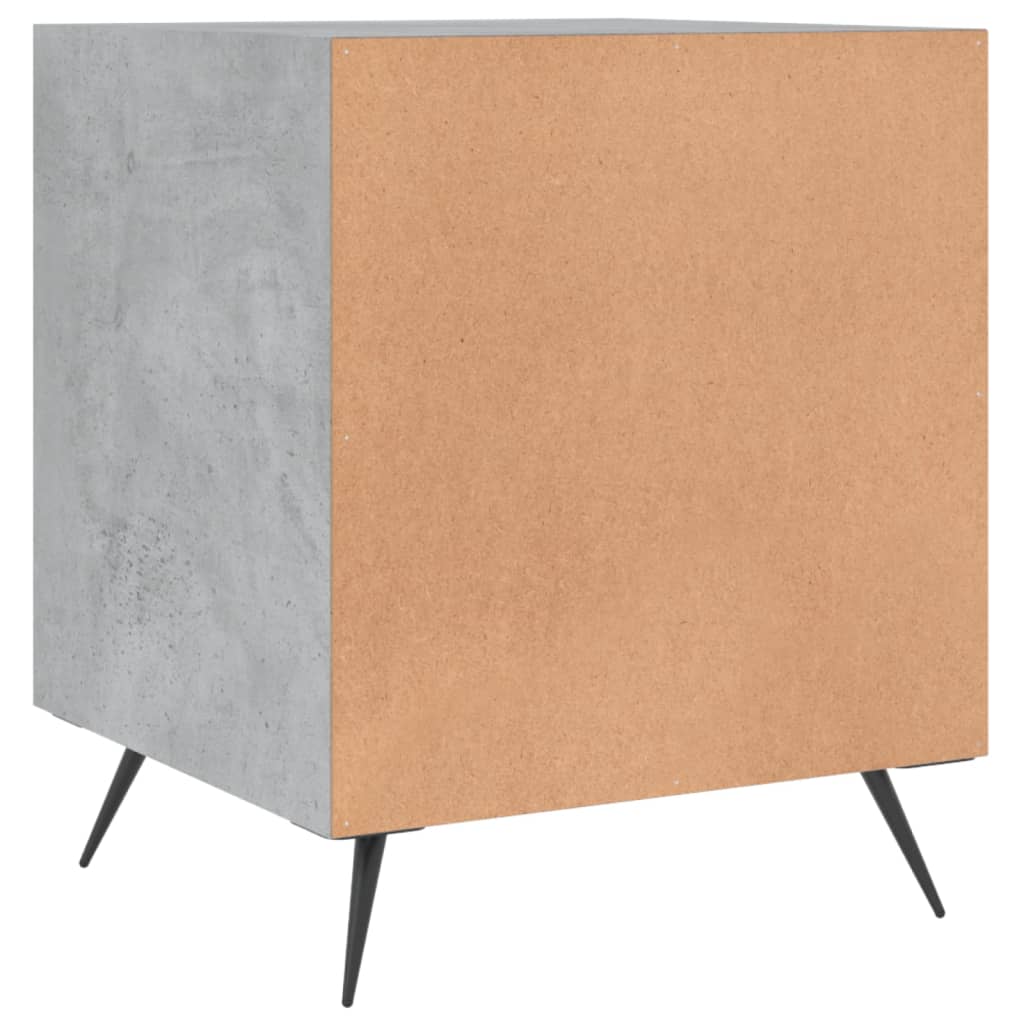 Concrete Grey Bedside Cabinet 40x40x50 cm - Engineered Wood