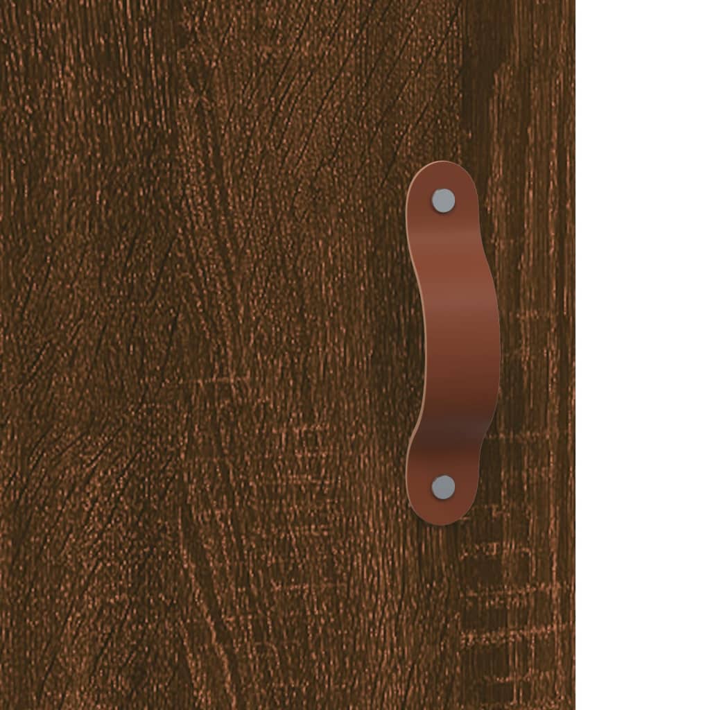 Set of 2 Brown Oak Bedside Cabinets, 40x40x50 cm, Engineered Wood
