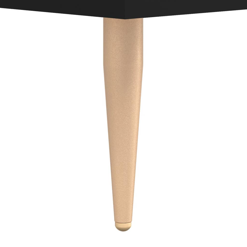 Sleek Black Bedside Cabinet, 40x40x50 cm - Engineered Wood