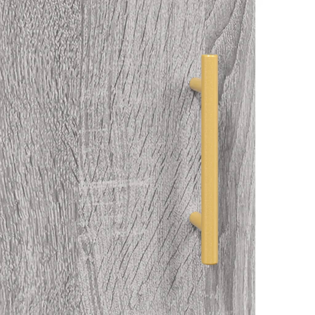 Grey Sonoma Bedside Cabinets Set, 2pcs, Engineered Wood, 40x40x50cm